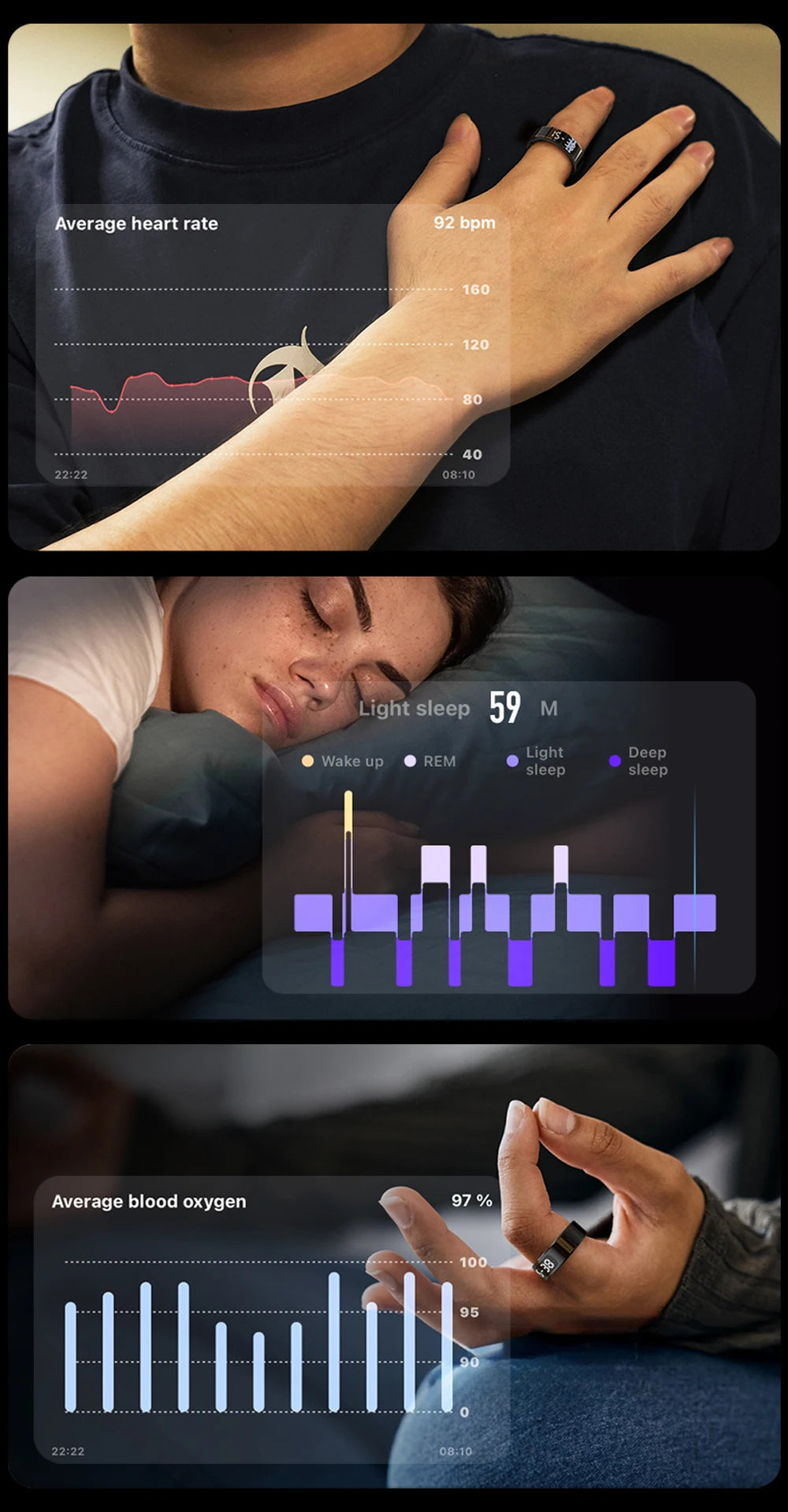 COLMI R12 Smart Ring with Touch Display