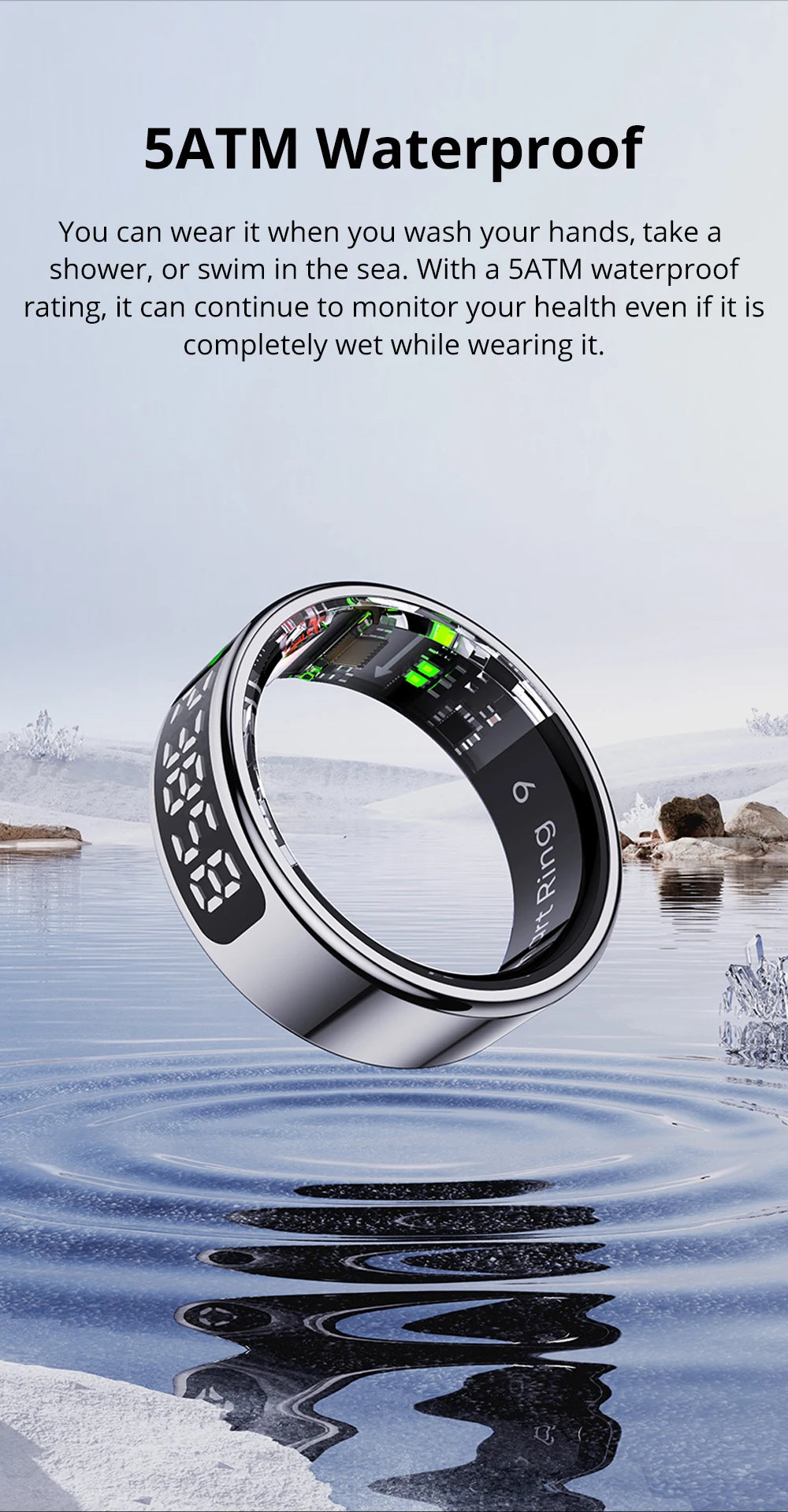 COLMI R12 Smart Ring with Touch Display