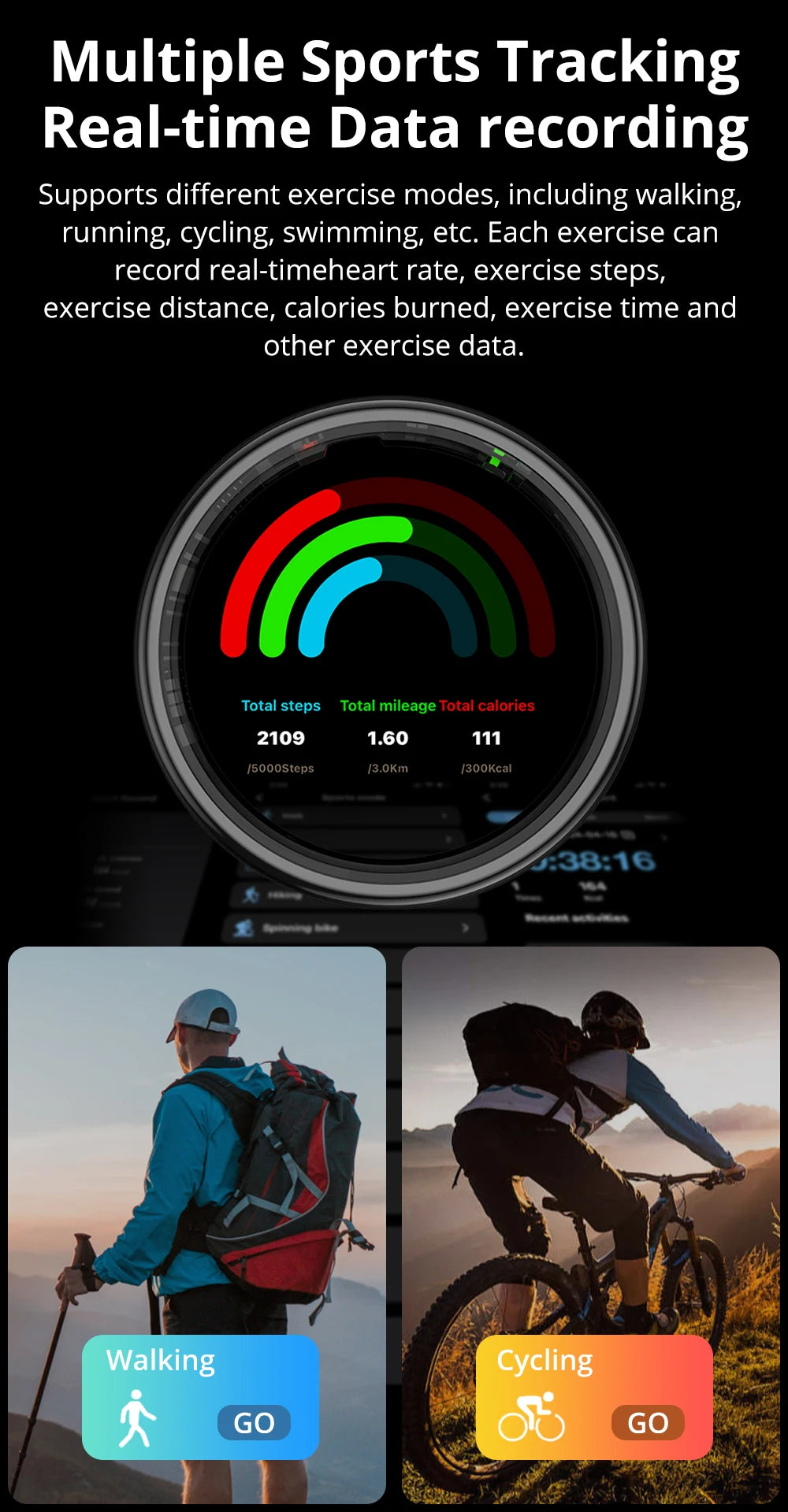 COLMI R12 Smart Ring with Touch Display