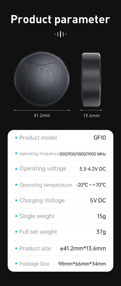 MIJIA Mini GPS Tracker with Real-Time Location