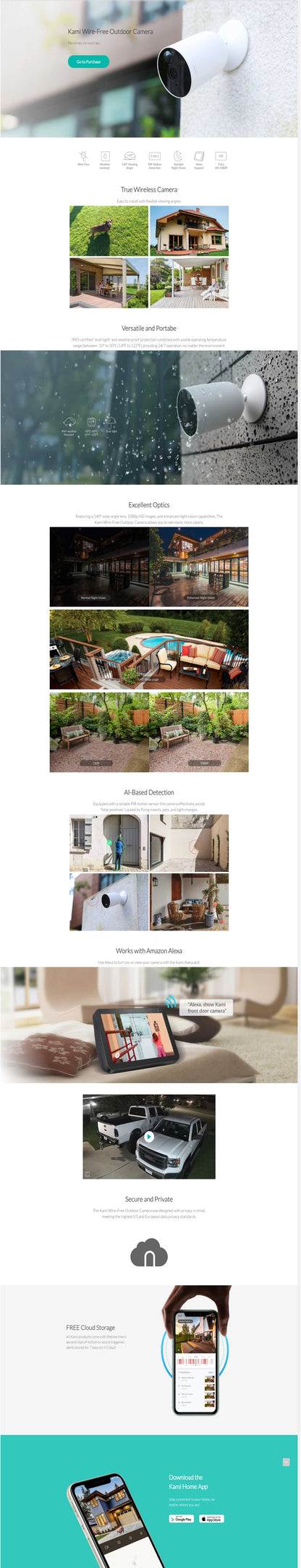 Kami by Yi 1080P Wireless Outdoor Security Camera