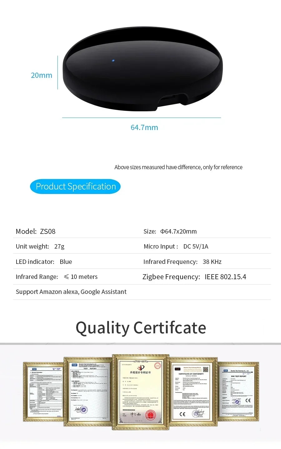 VIKEFON Universal Smart IR Remote Control Hub