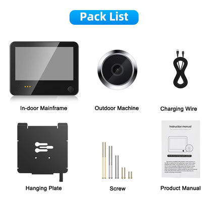 Hollarm 4.3" Smart Doorbell Camera 1080P HD