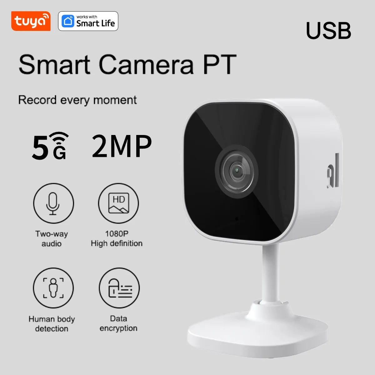 AI Smart Security Camera 1080p HD