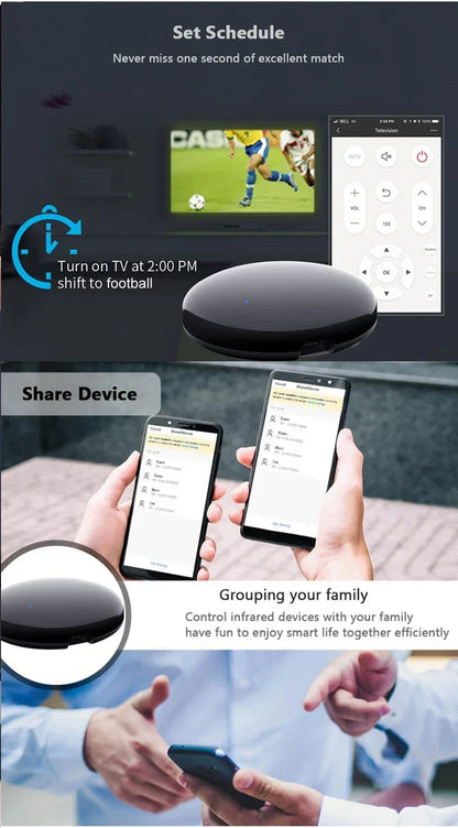 VIKEFON Universal Smart IR Remote Control Hub