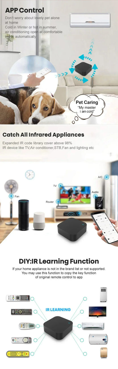 VIKEFON Universal Smart IR Remote Control Hub