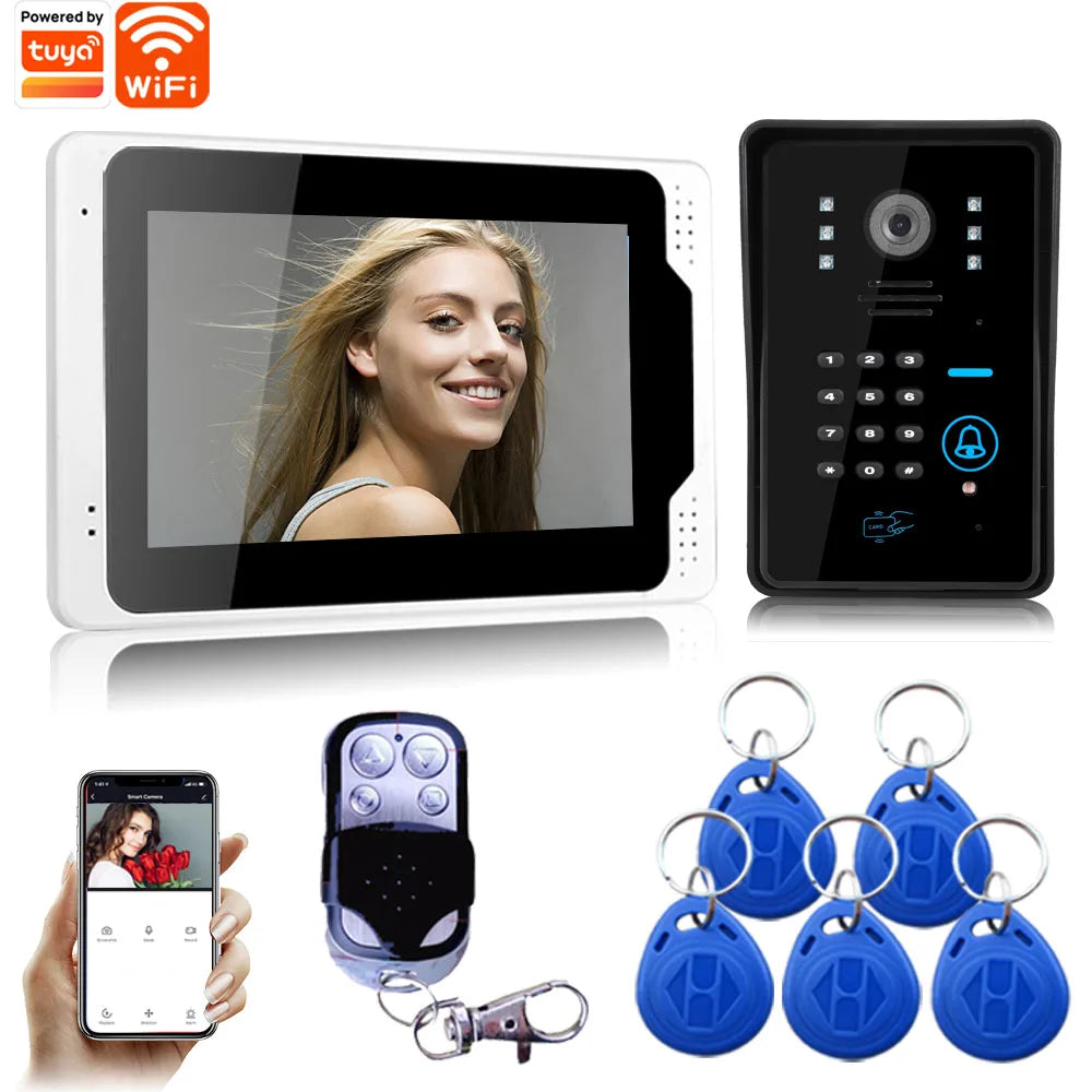 SYSD 7" Touch Screen Video Doorbell Intercom System