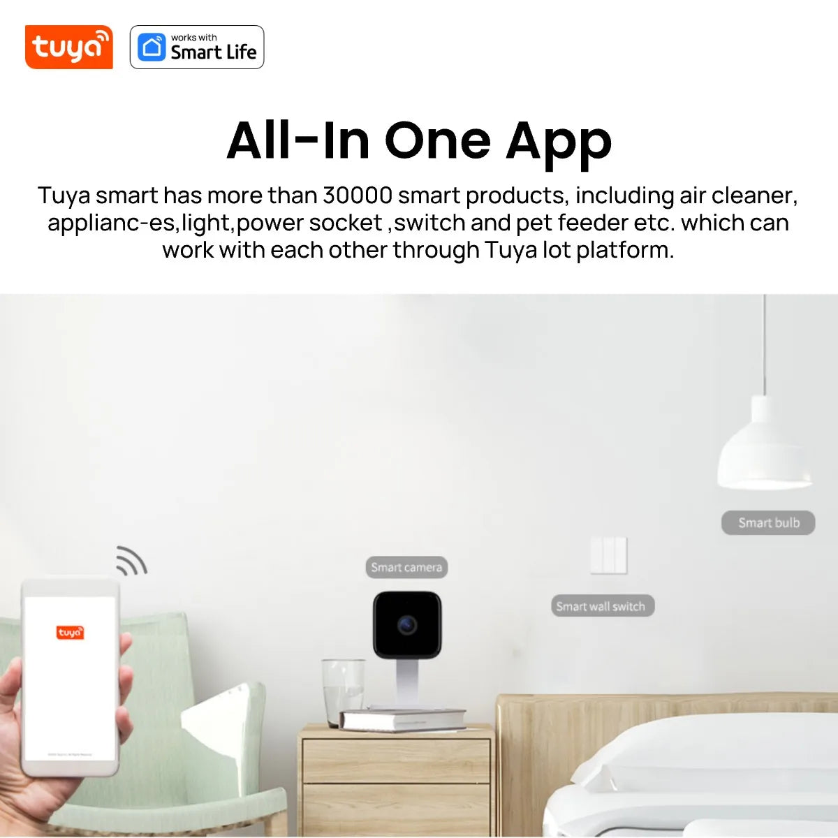 AI Smart Security Camera 1080p HD