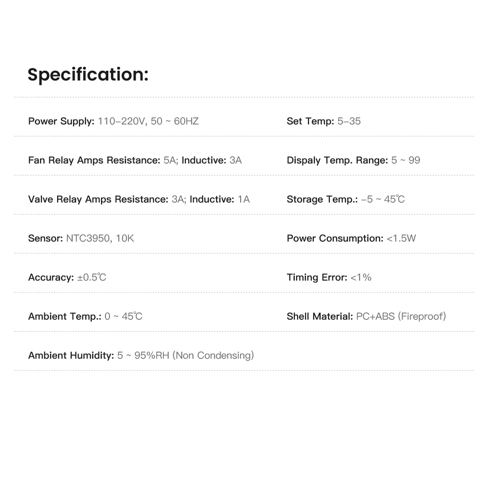 AVATTO WT300-P Smart WiFi Central Air Conditioning Thermostat