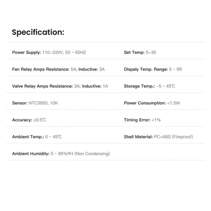 AVATTO WT300-P Smart WiFi Central Air Conditioning Thermostat