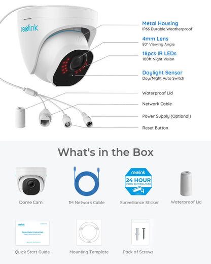 Reolink 5MP PoE Dome Security Camera