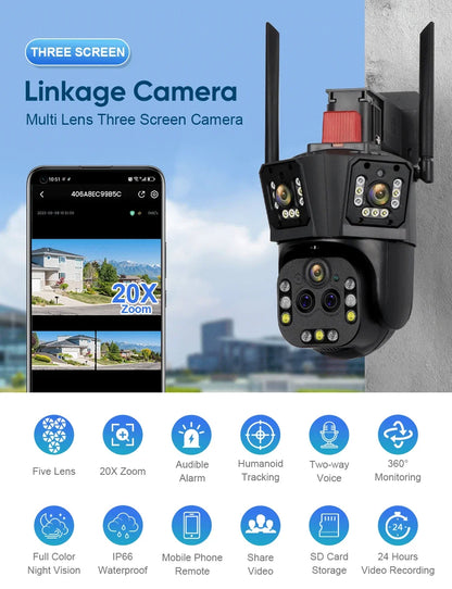 DiFang 10K UHD Security Camera with 20X Optical Zoom