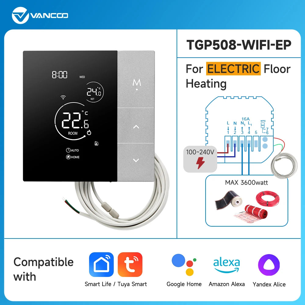 VANCOO TGP508 Smart WiFi Thermostat