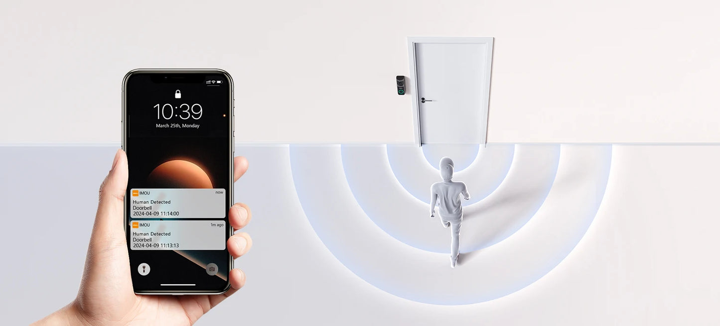 IMOU Doorbell 2S Kit 2K 3MP WiFi Video Doorbell Camera