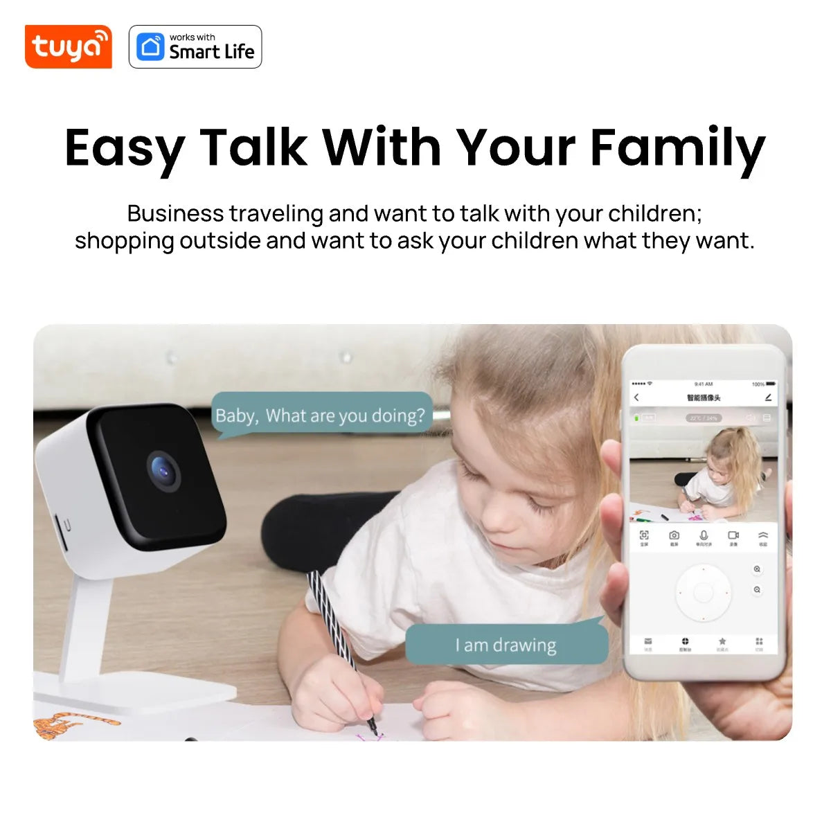 AI Smart Security Camera 1080p HD