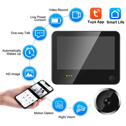 Hollarm 4.3" Smart Doorbell Camera 1080P HD