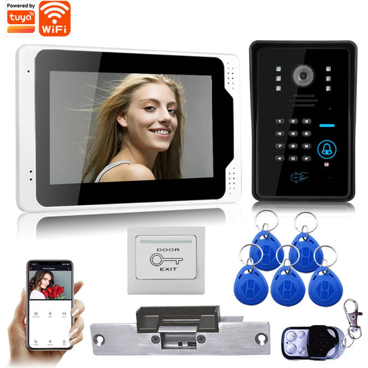SYSD 7" Touch Screen Video Doorbell Intercom System