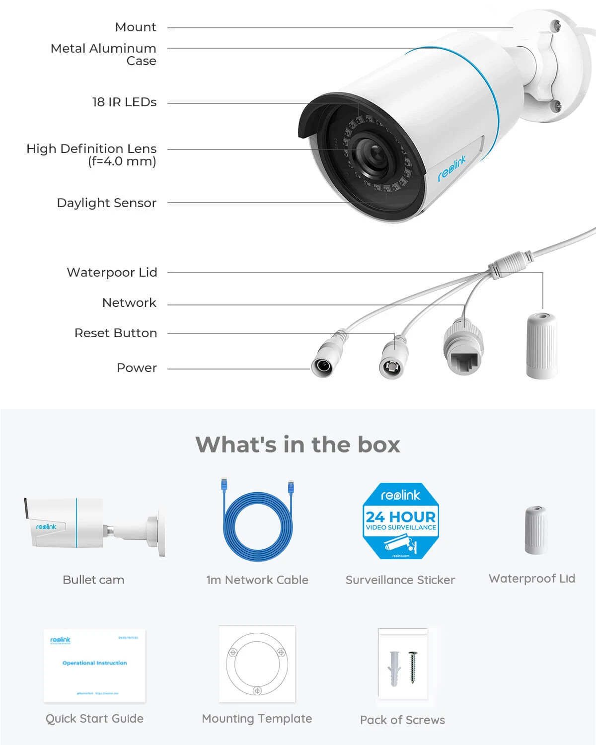 Reolink 5MP PoE Dome Security Camera