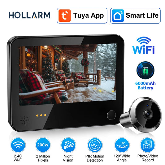Hollarm 4.3" Smart Doorbell Camera 1080P HD