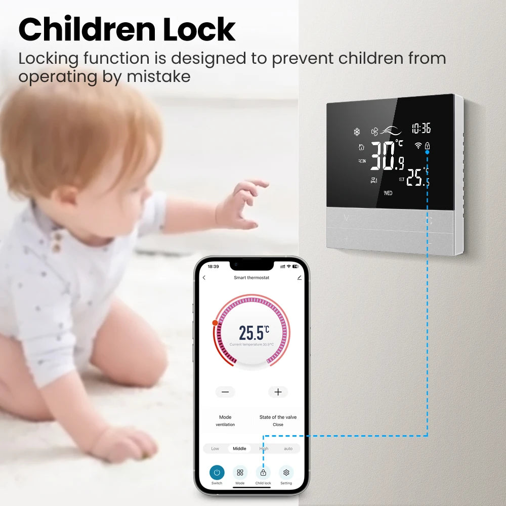 AVATTO WT300-P Smart WiFi Central Air Conditioning Thermostat