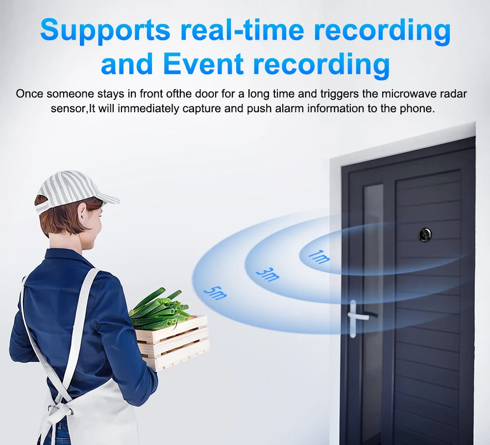 Hollarm 4.3" Smart Doorbell Camera 1080P HD