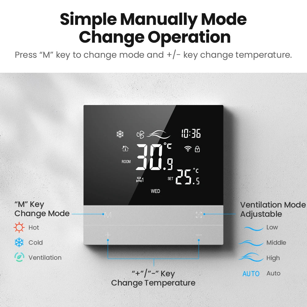 AVATTO WT300-P Smart WiFi Central Air Conditioning Thermostat