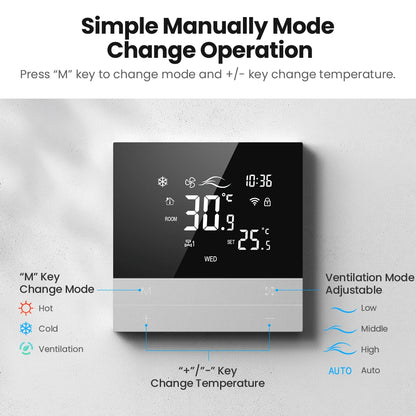 AVATTO WT300-P Smart WiFi Central Air Conditioning Thermostat