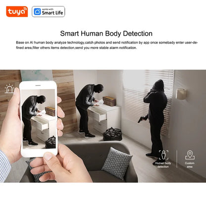 AI Smart Security Camera 1080p HD