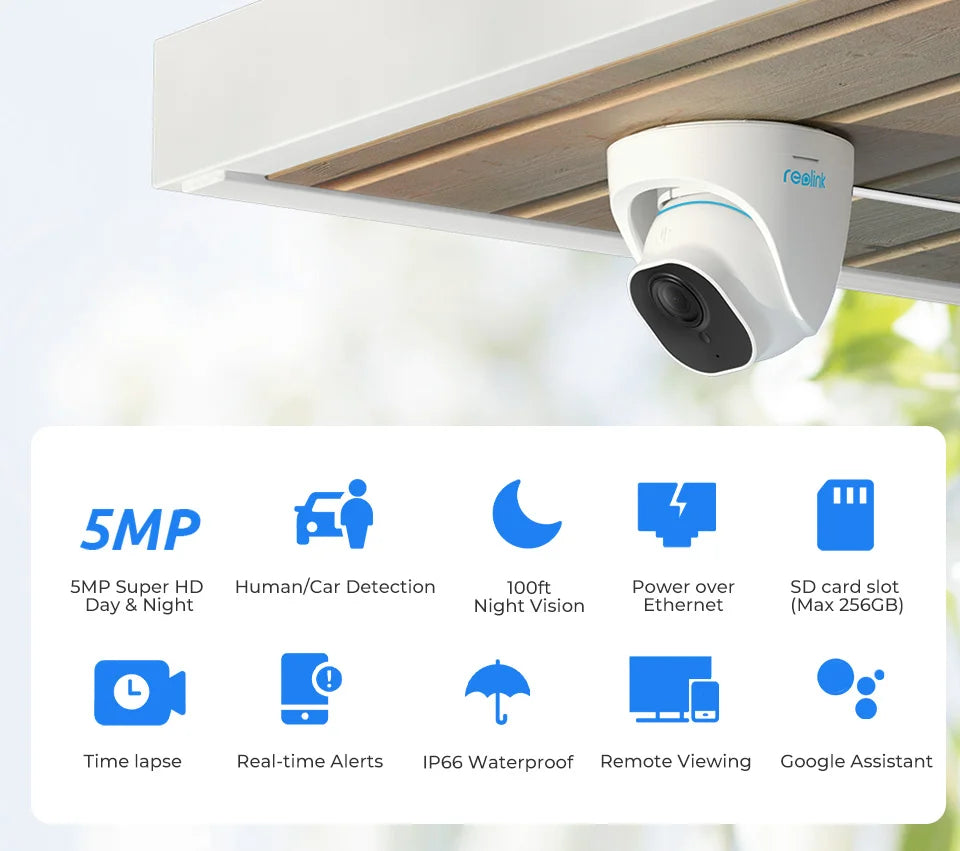 Reolink 5MP PoE Dome Security Camera