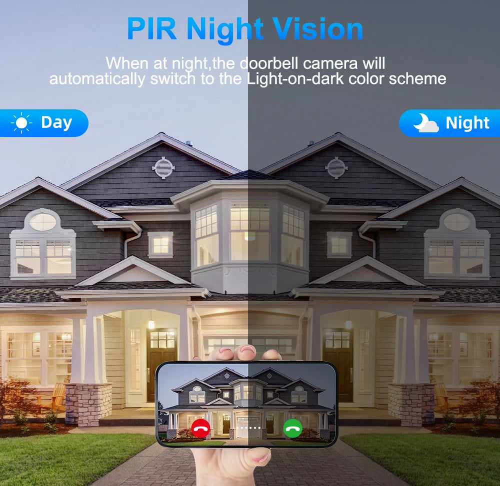 Hollarm 4.3" Smart Doorbell Camera 1080P HD