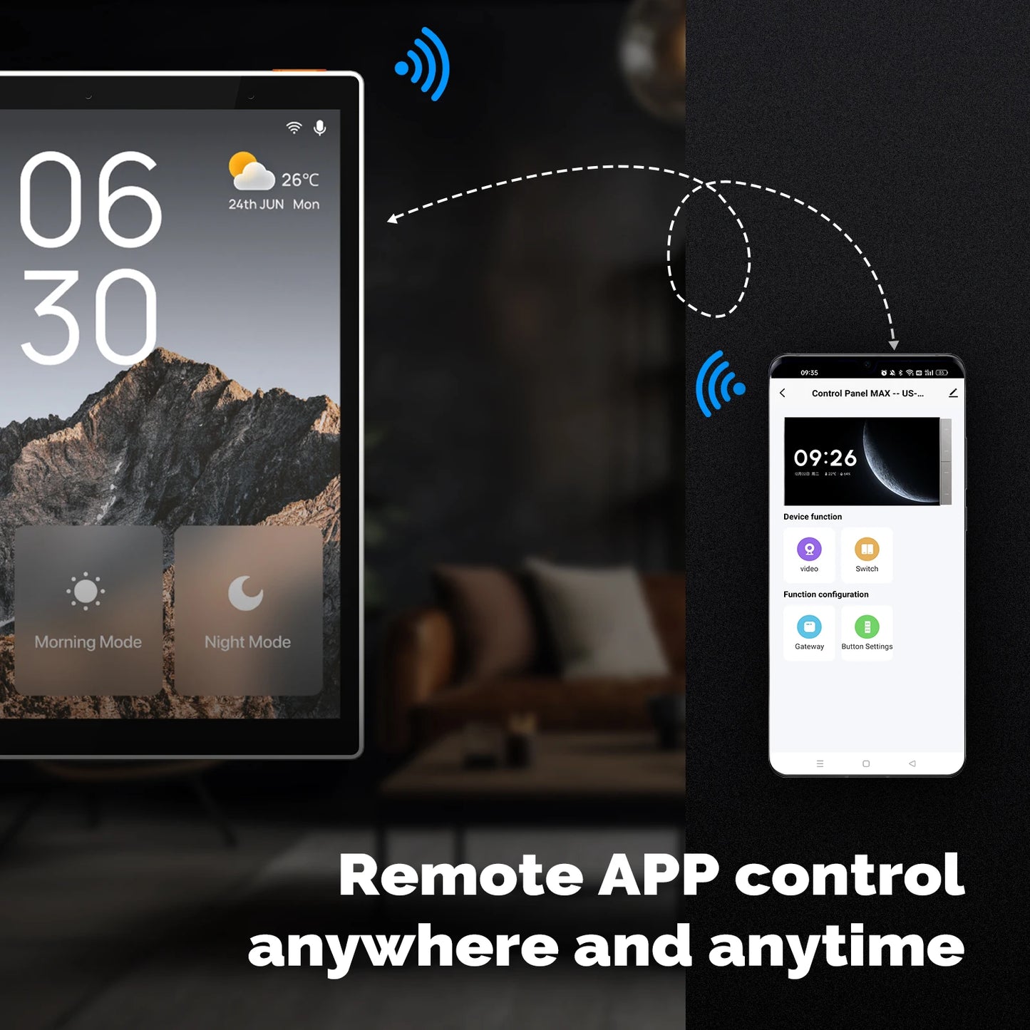 MOES 5-Inch Smart Home Control Panel with Built-in Alexa & ZigBee Gateway